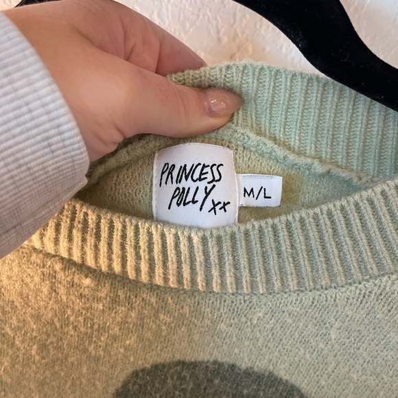 Green Abstract Pattern Sweater - Picture 3 of 5